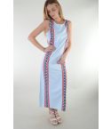 Lovemystyle Pastel Blue Maxi Dress With Side Split - SAMPLE