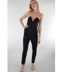 Lovemystyle Jumpsuit Featuring Sweetheart Neckline In Black - SAMPLE