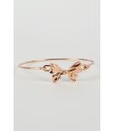 Lovemystyle Gold Bangle With Bow Clasp