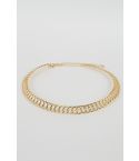 Lovemystyle Twisted Spring Choker In Plastic Gold