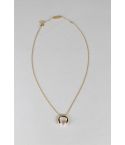 Lovemystyle Gold Chain Necklace With Gold And Pink Pendant