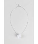 Delicate Silver Chain Necklace With Starburst Pendant