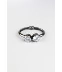Lovemystyle Chunky bracelet métallique avec grands Diamantes