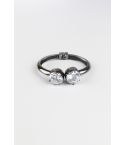 Lovemystyle Chunky Metallic Bangle With Large Diamantes