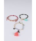 Lovemystyle Multi Pack de Bracelets Festival d’amitié coloré