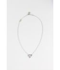 Lovemystyle Simple Silver Pendant Heart Necklace