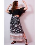 Lovemystyle Chiffon Maxi Skirt With Side Split