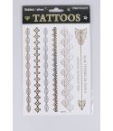 Lovemystyle Gold and Silver Tattoo Transfers with Arrow