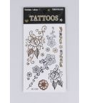 Lovemystyle Gold and Silver Tattoo Transfers with Flowers