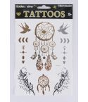 Lovemystyle Gold and Silver Tattoo Transfers with Dream Catcher
