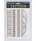 Lovemystyle Gold und Silber Tattoo Transfers mit Kette Detail