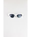 Retro gafas de sol blanco Lovemystyle con diseño de ojo de gato