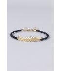 Lovemystyle Rope Style Bracelet With Metallic Feather