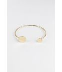 Lovemystyle Simple Gold Bangle Bracelet With Discs