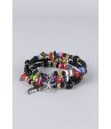 LMS amistad colorida pulsera con Charms y abalorios.