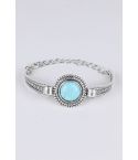 Bracelet en métal Lovemystyle argent avec Pierre Turquoise