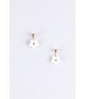 Lovemystyle bianco delicato Daisy Stud Earrings