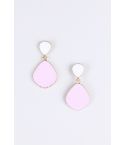 Lovemystyle blanc et rose déroulant de boucles d’oreilles