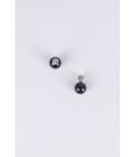 Boucles d’oreilles boule Disco Lovemystyle noir et argent