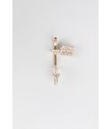 Lovemystyle Gold Earring met Diamante pijl ontwerp