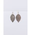 Lovemystyle Gold Laser Cut Lace Effect Drop Earring