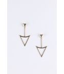 Lovemystyle liste déroulante Triangle boucles d’oreilles en or