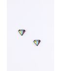 Lovemystyle Multi-Coloured Diamant geformte Ohrstecker