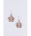 Lovemystyle Delicate Drop Down Flower Earrings In Gold