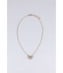 Lovemystyle Gold Delicate Necklace With Diamante Mask
