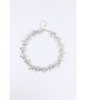 Lovemystyle uttalande Diamontee blommig kort halsband