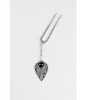 Lovemystyle Silver Hair Clip With Tribal Style Pendant