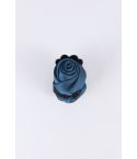 Lovemystyle Teal Blue Silk Rose Clasp Hair Slide
