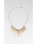 Lovemystyle Gold Chain Necklace With Hanging Spikes