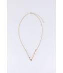 Lovemystyle Gold Delicate Chain Necklace With Solid V Design
