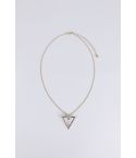 Délicat collier Lovemystyle or avec Triangle Diamante