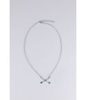 Lovemystyle Silver Necklace With Double Arrow Pendant
