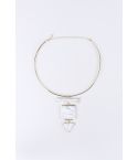 Lovemystyle Gold Choker With Marble Effect Pendants