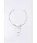 Lovemystyle goud Choker met marmeren Effect Hangers