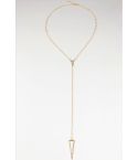 Lovemystyle Drop plongeante collier en or avec pendentif Triangle