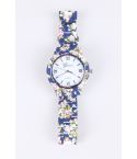 Lovemystyle Blue orologio con tutto disegno floreale