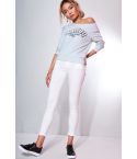 LMS bianco Skinny vita alta alla caviglia Grazer Jean