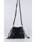 Lovemystyle Black Cross Body Bag With Zip And Buckle Detail