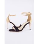 Lovemystyle Suede arrondis sangle Barely There talons