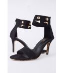 Lovemystyle Gold verziert Strap Heels In schwarz