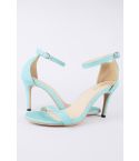 Lovemystyle Mint blauw nauwelijks er Heeled Sandals