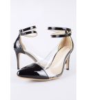 Lovemystyle transparente High Heels mit schwarzen Doppelband