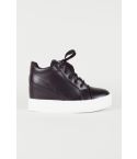 Lovemystyle High Top Black Trainer With White Sole