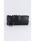 Lovemystyle schwarze Handtasche mit Lasercut-Design