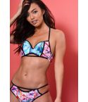 Lovemystyle geometrisk Print Bikini Set i Multi