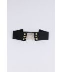 Lovemystyle Thick Choker With Triple Chain Clasp In Black